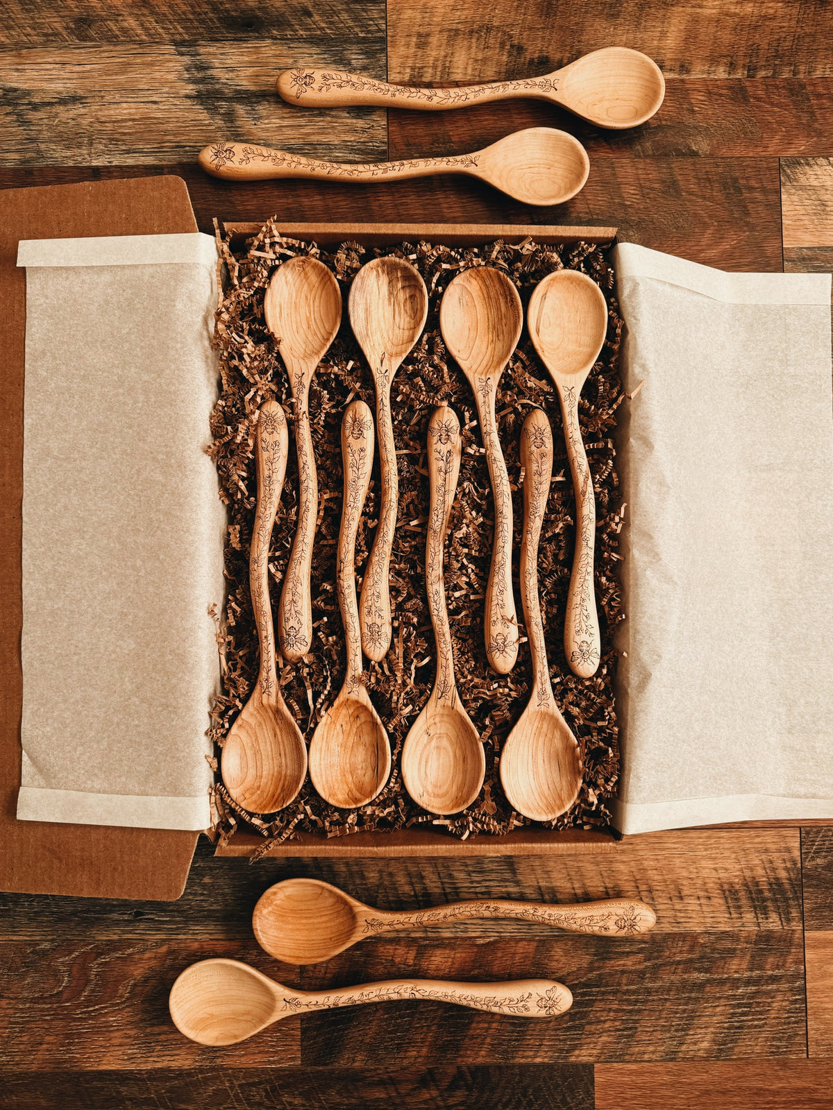 Humming Meadow x Polder's Old World Market Hand Carved Maple Cooking Spoon