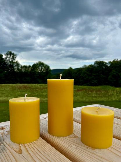 Pure Beeswax Candle - Cylinder