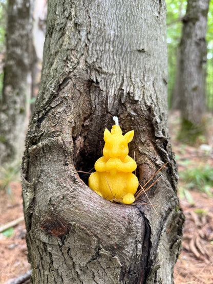 Pure Beeswax Candle - Squirrel