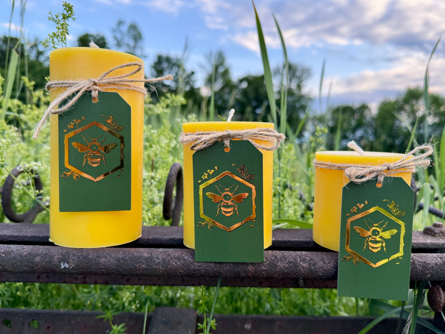 Pure Beeswax Candle - Cylinder