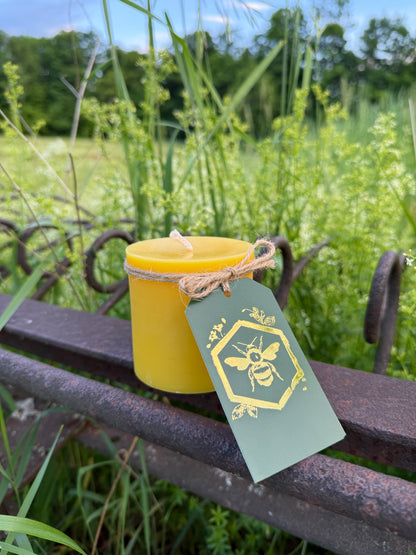 Pure Beeswax Candle - Cylinder