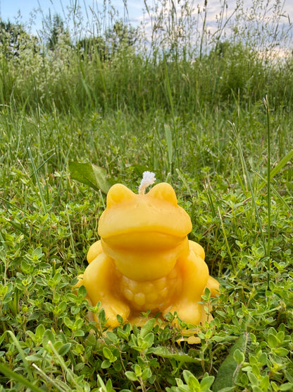 Pure Beeswax Candle - Frog