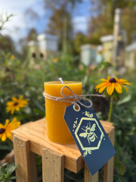 Pure Beeswax Candle - Cylinder