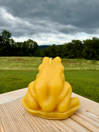 Pure Beeswax Candle - Frog