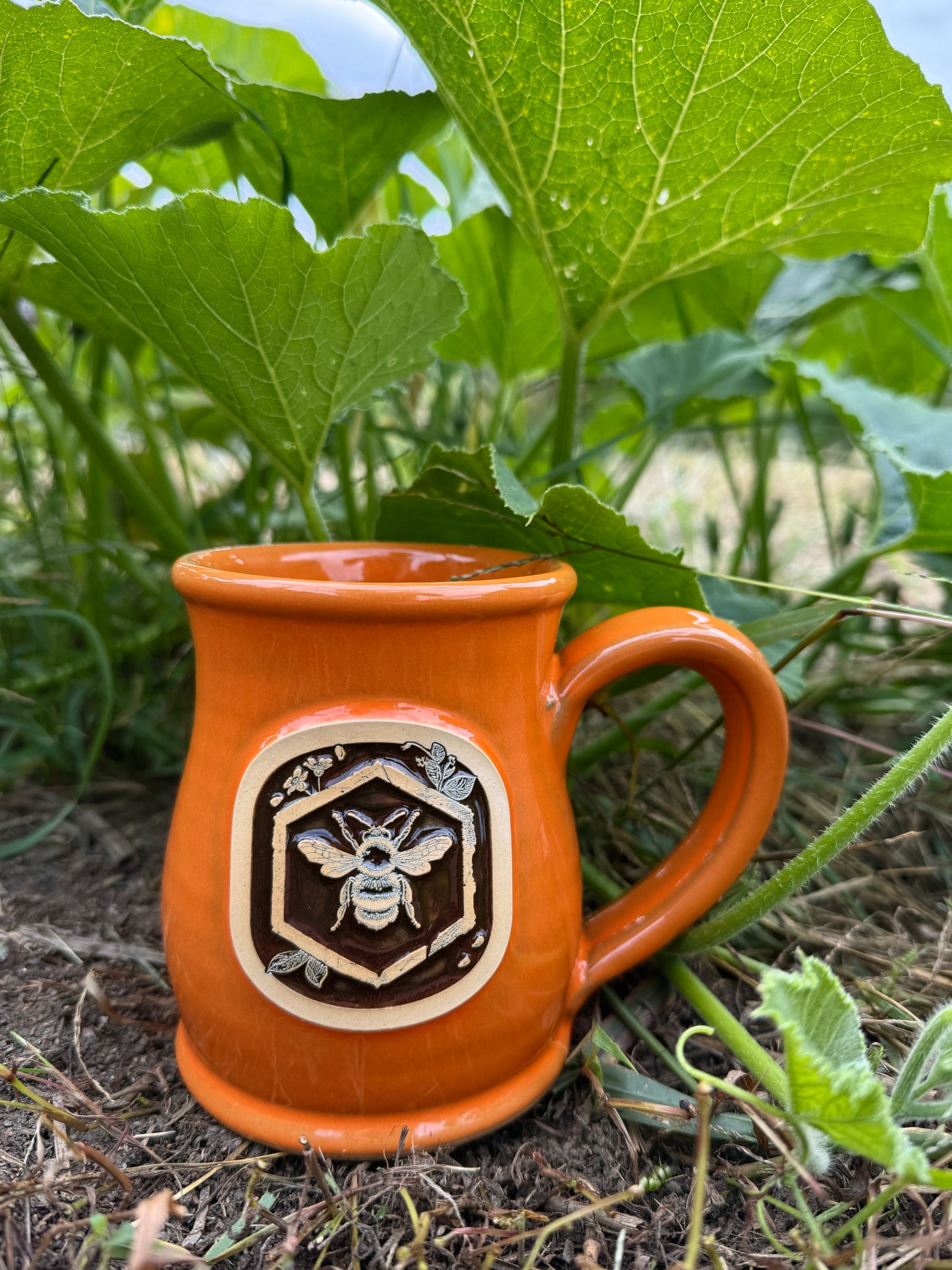 Handmade Mug - Pumpkin Orange