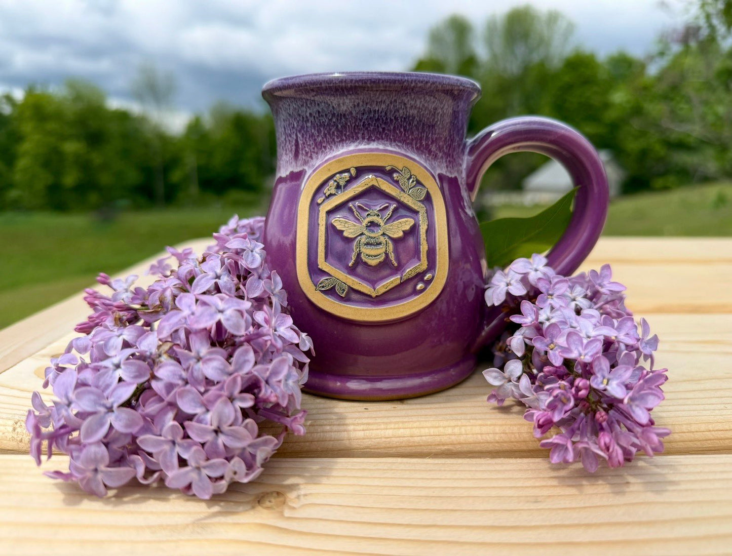 Handmade Mug - Lilac Purple