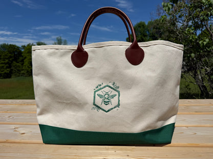 Embroidered Canvas Tote