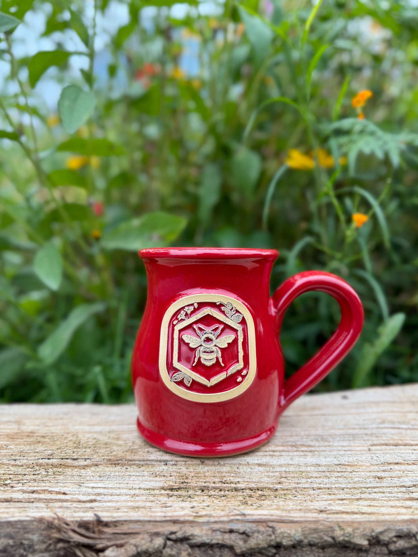 Handmade Mug - Poppy Red