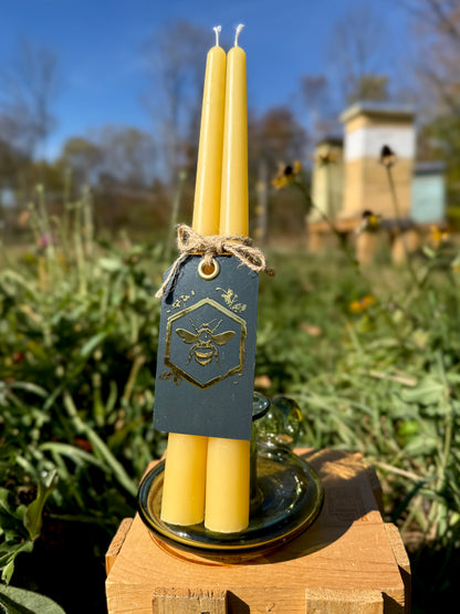 Pure Beeswax Candle - Taper