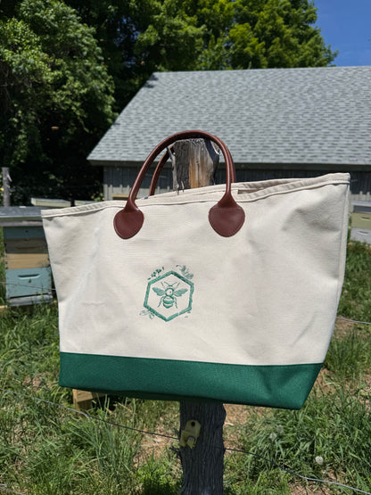 Embroidered Canvas Tote