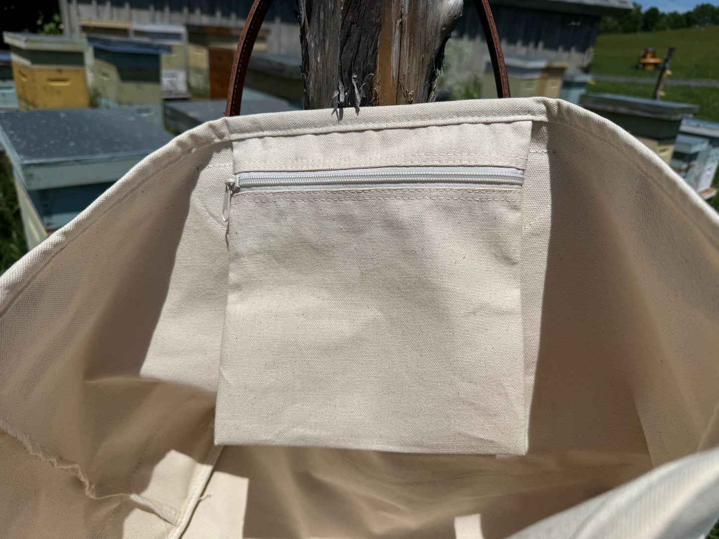 Embroidered Canvas Tote