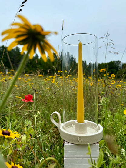Farmhouse Pottery x Humming Meadow Silo Taper Hurricane