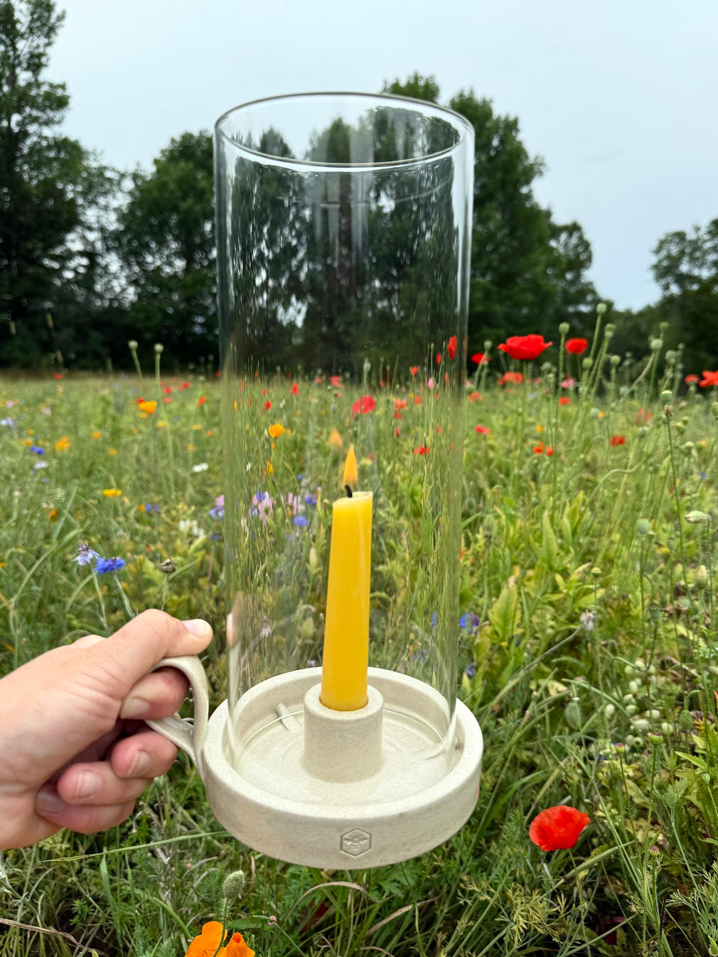 Farmhouse Pottery x Humming Meadow Silo Taper Hurricane