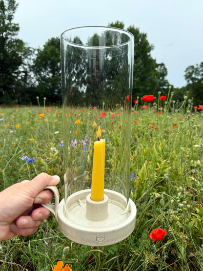 Farmhouse Pottery x Humming Meadow Silo Taper Hurricane